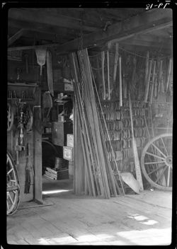 Interior blacksmith shop, Mahalasville