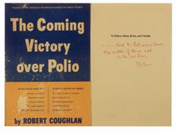 Coughlan inscription in The Coming Victory Over Polio