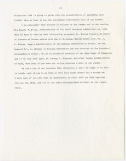 "Speech-Meeting, ARAC," April 30, 1964