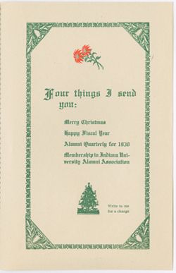 "Christmas Card" vol. XVII, no. 12