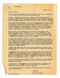 6 March 1944: To: Roy W. Howard. From: Mortimer C. Watters.