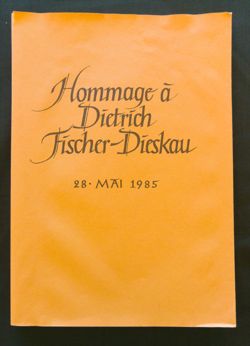 Hommage a Dietrich Fischer-Dieskau  Deutscher Taschenbuch Verlag: Munich, Germany,