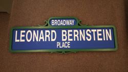 Leonard Bernstein Place Sign