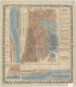 Geological map of Indiana