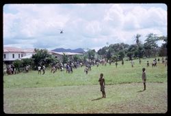 Helicopter departing LITM compound