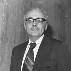 IU South Bend political science professor Roger Hamburg, 1970s