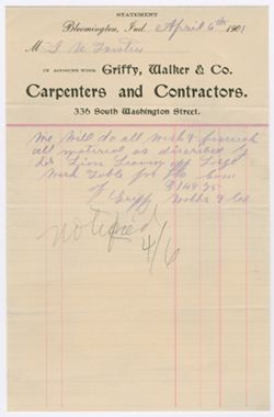 Griffy, Walker & Co. 1901
