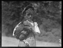 Johnny McLary with hen