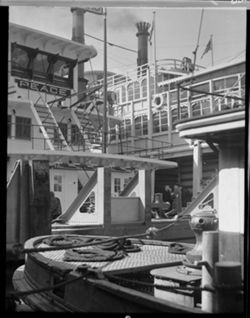 View on deck of towboat Peace, Memphis