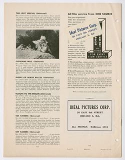 Ideal Pictures Corporation catalog