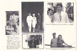 Collage of 1939 photographs of Coughlan couple