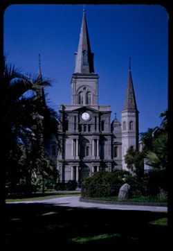 St. Louis Cathedral from Place d' Armes New Orleans
