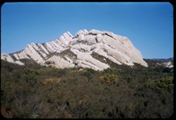 Tilted rocks along Cal. 138 near Cajon Pass California