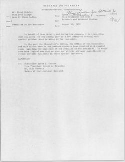 Committee, fee remission, Dec. 1968-Aug. 1970