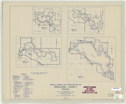 General highway and transportation map of Kosciusko County, Indiana
