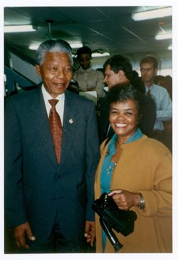 Nelson Mandela and Barbara Rodgers