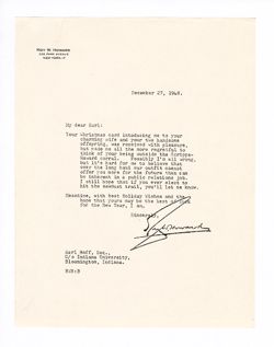 27 December 1948: To: Earl Hoff. From: Roy W. Howard.