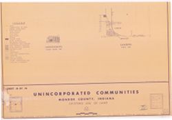[Monroe County, Indiana, existing use of land.] Sheet 14. Unincorporated communities, Monroe County, Indiana, existing use of land