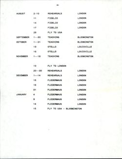 Performances, 1962-1975; 1980-1988; 1990
