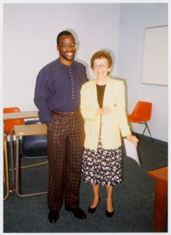 Emmanuel E. Kasongo with Phyllis Klotman