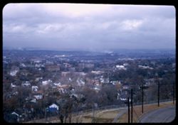 Looking over house tops toward business section of Birmingham, Ala. From Vulcan statue.