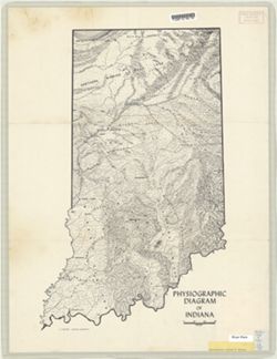 Physiographic diagram of Indiana